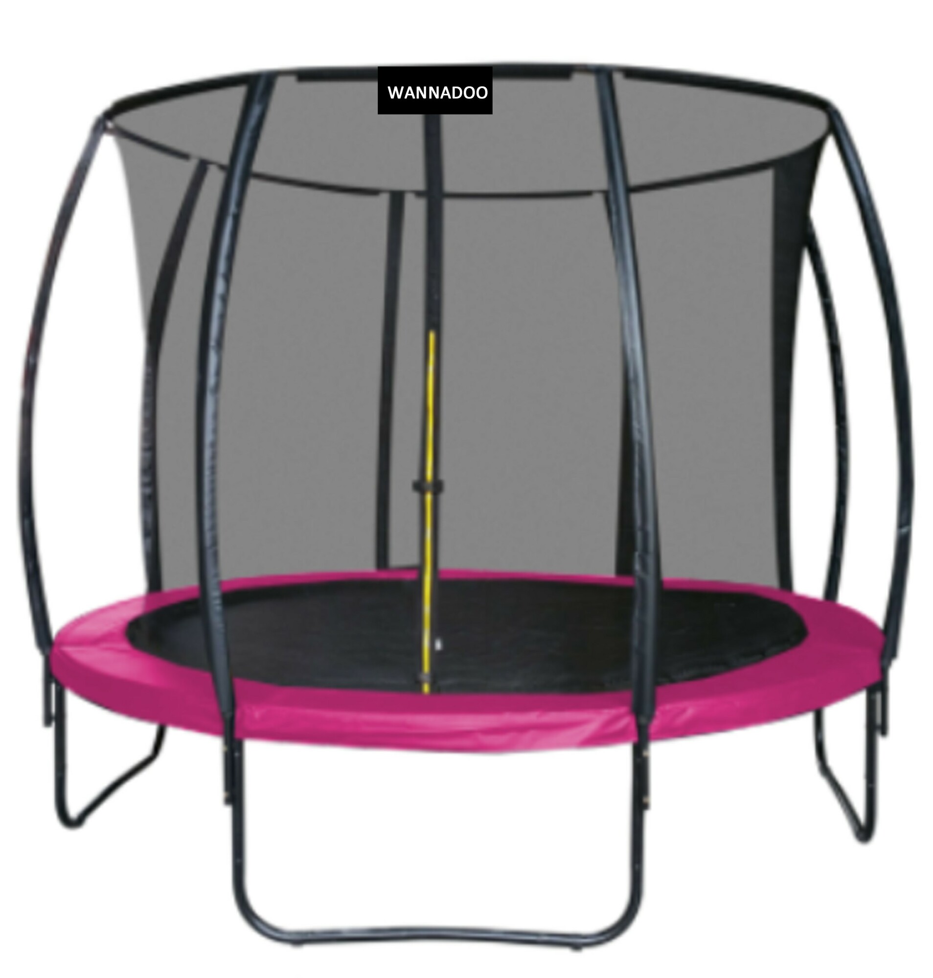 WANNADO Trampolína 14FT - 427cm s vnútornou sieťou + rebrík - Pink