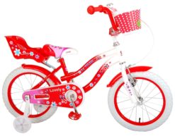 Detský bicykel Volare Lovely 16" Red White