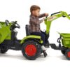 Šliapací traktor FALK 1010W Claas Axos - zelený