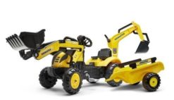 Šliapací traktor FALK 2076N Komatsu - žltý