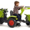 Šliapací traktor FALK 1010W Claas Axos - zelený