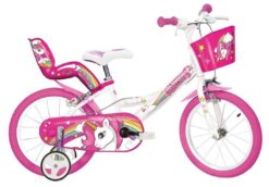 DINO Bikes - Detský bicykel 16" 164 RUN Jednorožec